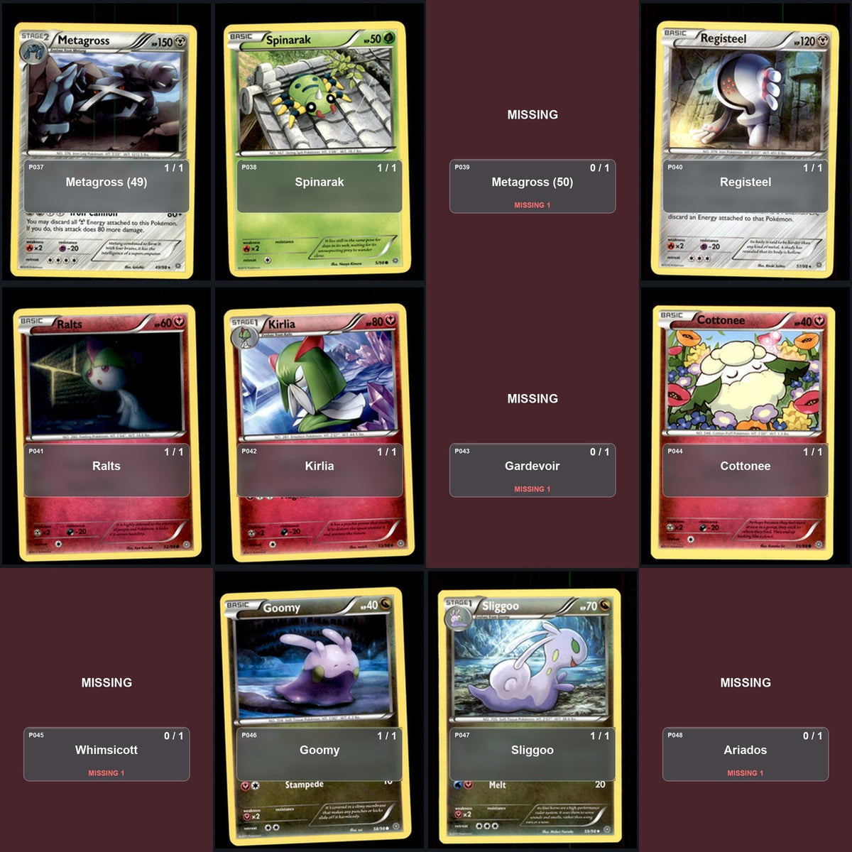 Pokemon TCG XY - Ancient Origins C/UC/R Standard Set 50 Cards