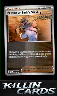 Reverse Holofoil Professor Sada's Vitality 170/182 Pokemon Uncommon SV04: Parado