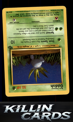 Oddish 58/64 Pokemon Common Jungle Card LP