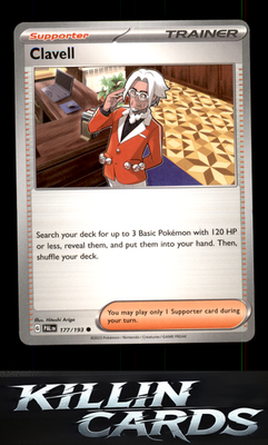 Clavell 177/193 Pokemon Common SV02: Paldea Evolved Card NM