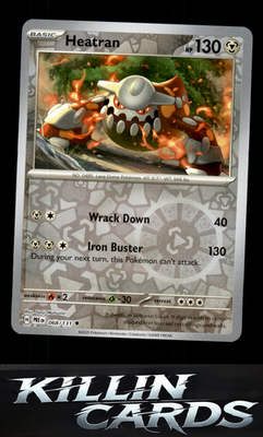 Reverse Holofoil Heatran 068/131 Pokemon Uncommon SV: Prismatic Evolutions Card