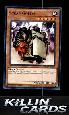 1st Edition Scrap Golem MGED-EN059 YuGiOh Rare Maximum Gold: El Dorado Card NM