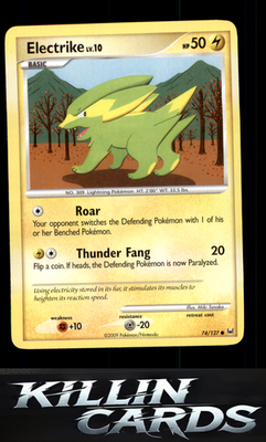 Electrike 74/127 Pokemon Common Platinum Card LP