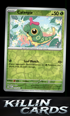 Reverse Holofoil Caterpie - 010/165 010/165 Pokemon Common SV: Scarlet & Violet