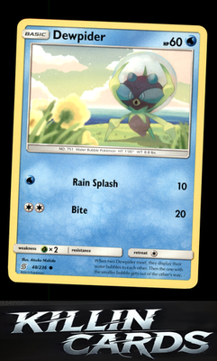 Dewpider 48/236 Pokemon Common SM - Unified Minds Card NM