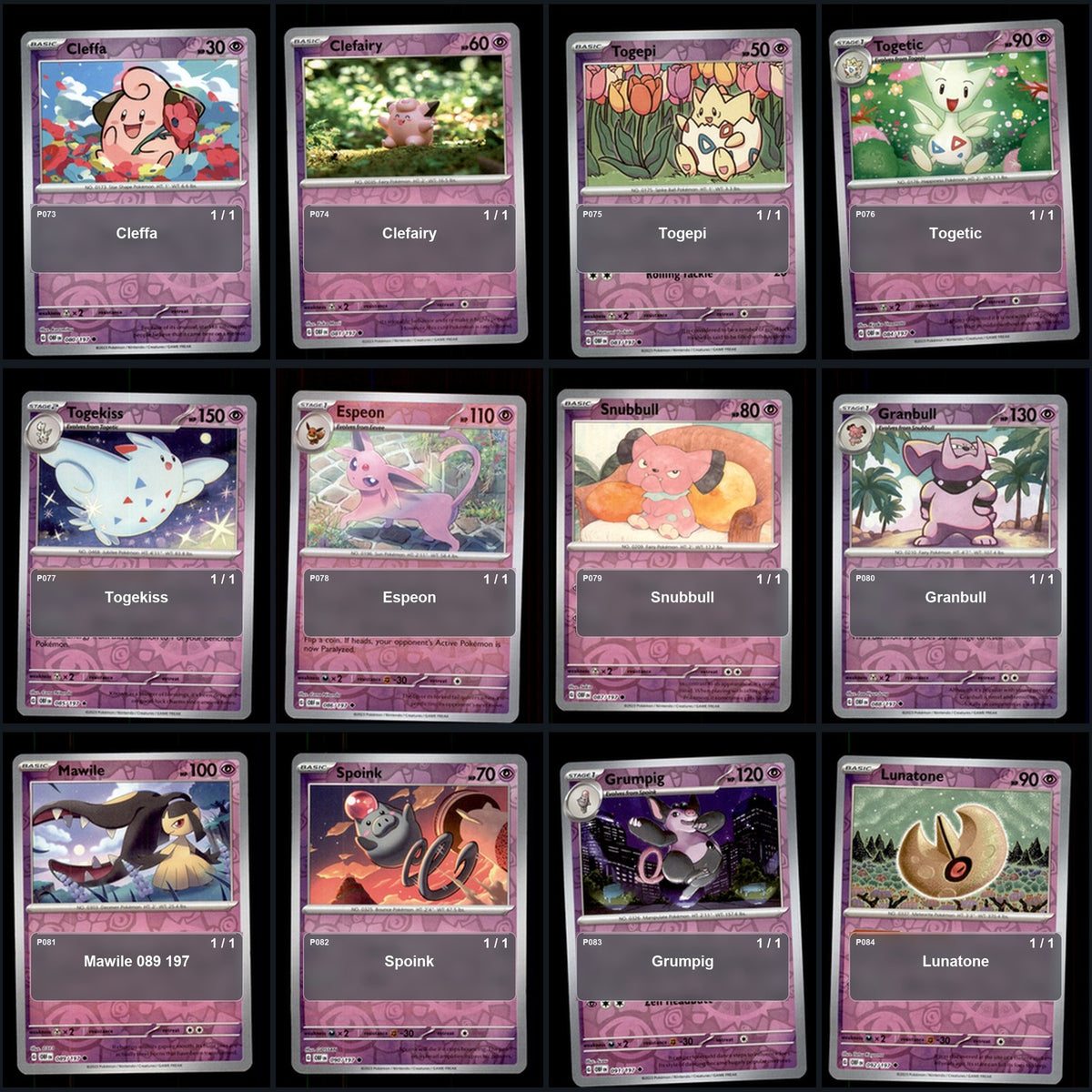 Pokemon TCG SV03: Obsidian Flames Reverse Holo Master Set 163 Reverse Holo Card