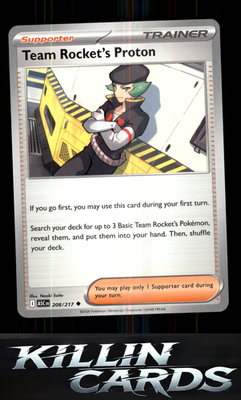 Team Rocket's Proton 208/217 Pokemon Uncommon ME: Ascended Heroes Card NM