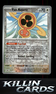 Reverse Holofoil Fan Rotom 085/131 Pokemon Common SV: Prismatic Evolutions Card