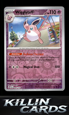 Reverse Holofoil Wigglytuff 084/193 Pokemon Rare SV02: Paldea Evolved Card NM