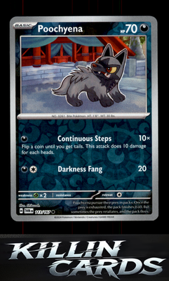 Reverse Holofoil Poochyena 113/167 Pokemon Common SV06: Twilight Masquerade Card
