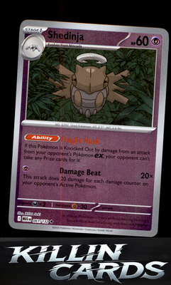 Reverse Holofoil Shedinja - 061/132 061/132 Pokemon Uncommon ME01: Mega Evolutio