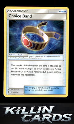 Choice Band 121/145 Pokemon Uncommon SM - Guardians Rising Card LP