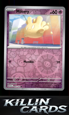 Reverse Holofoil Milcery - 064/142 064/142 Pokemon Common SV07: Stellar Crown Ca
