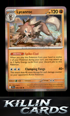Lycanroc - 085/159 085/159 Pokemon Rare SV09: Journey Together Card NM