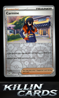 Reverse Holofoil Carmine 103/131 Pokemon Uncommon SV: Prismatic Evolutions Card
