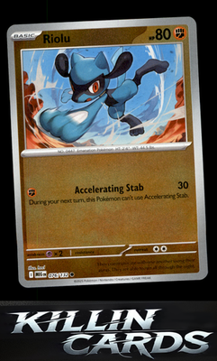 Reverse Holofoil Riolu 076/132 Pokemon Common ME01: Mega Evolution Card NM