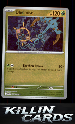 Reverse Holofoil Dhelmise 018/132 Pokemon Common ME01: Mega Evolution Card NM