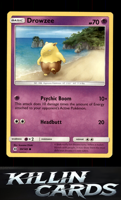 Drowzee 59/149 Pokemon Common SM Base Set Card LP
