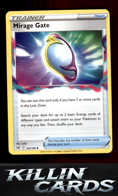 Mirage Gate 163/196 Pokemon Uncommon SWSH11: Lost Origin Card NM