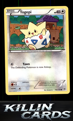 Togepi 102/135 Pokemon Common Plasma Storm Card NM
