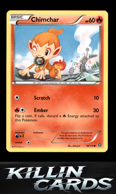 Chimchar 18/114 Pokemon Common XY - Steam Siege Card NM