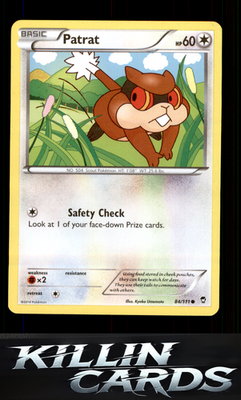 Patrat 84/111 Pokemon Common XY - Furious Fists Card LP