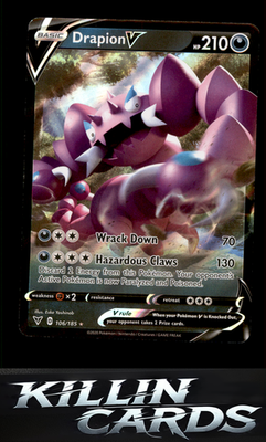 Drapion V 106/185 Pokemon Ultra Rare SWSH04: Vivid Voltage Card NM