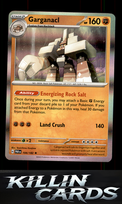 Garganacl - 104/182 104/182 Pokemon Rare SV04: Paradox Rift Card NM