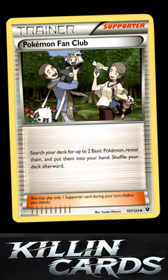 Pokemon Fan Club 107/124 Pokemon Uncommon XY - Fates Collide Card NM