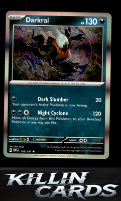 Darkrai 136/197 Pokemon Rare SV03: Obsidian Flames Card NM