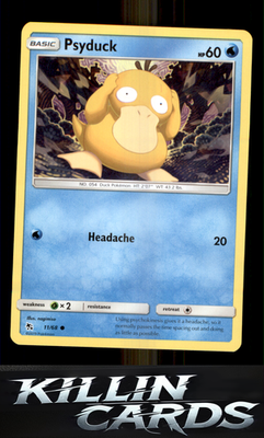 Psyduck 11/68 Pokemon Common Hidden Fates Card NM