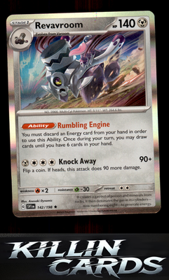 Revavroom 142/198 Pokemon Rare SV01: Scarlet & Violet Base Set Card NM