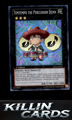 1st Edition Temtempo the Percussion Djinn YS12-EN041 YuGiOh Super Rare Starter D
