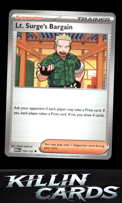 Lt. Surge's Bargain - 120/132 120/132 Pokemon Uncommon ME01: Mega Evolution Card