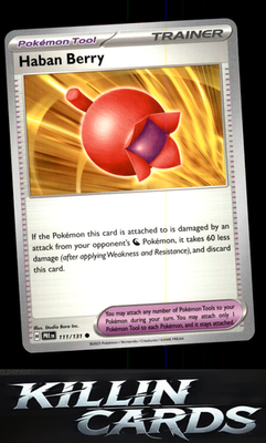 Haban Berry 111/131 Pokemon Common SV: Prismatic Evolutions Card NM