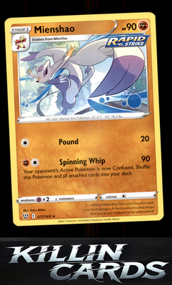 Mienshao 077/163 Pokemon Rare SWSH05: Battle Styles Card NM