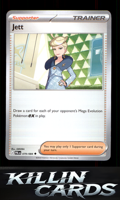 Jett 079/084 Pokemon Uncommon ME05: Pitch Black Card NM