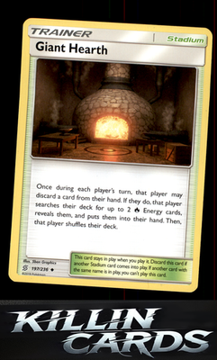 Giant Hearth 197/236 Pokemon Uncommon SM - Unified Minds Card NM