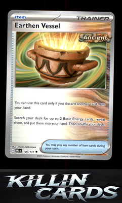 Earthen Vessel 106/131 Pokemon Uncommon SV: Prismatic Evolutions Card NM
