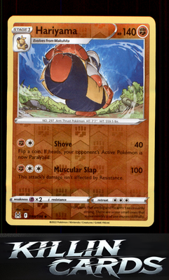 Reverse Holofoil Hariyama 098/196 Pokemon Uncommon SWSH11: Lost Origin Card NM