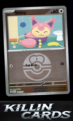 Reverse Holofoil Skitty (Love Ball) 165/217 Pokemon Common ME: Ascended Heroes C
