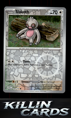 Reverse Holofoil Slakoth 160/193 Pokemon Common SV02: Paldea Evolved Card NM