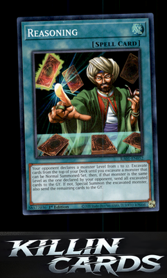 1st Edition Reasoning RA01-EN052 YuGiOh Super Rare 25th Anniversary Rarity Colle