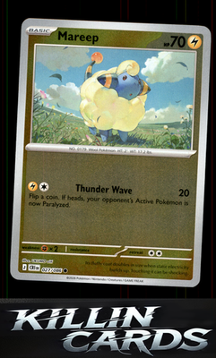 Reverse Holofoil Mareep 027/086 Pokemon Common ME04: Chaos Rising Card NM