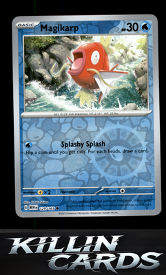 Reverse Holofoil Magikarp 129/165 Pokemon Common SV: Scarlet & Violet 151 Card N