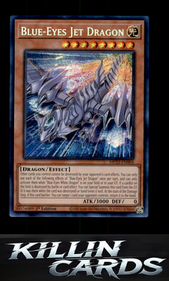 1st Edition Blue-Eyes Jet Dragon MP23-EN004 YuGiOh Prismatic Secret Rare 25th An