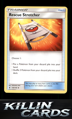 Rescue Stretcher 130/145 Pokemon Uncommon SM - Guardians Rising Card NM
