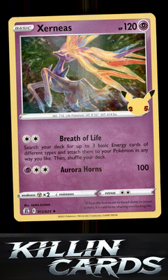 Xerneas 012/025 Pokemon Holo Rare Celebrations Card NM