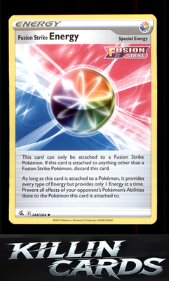 Fusion Strike Energy 244/264 Pokemon Uncommon SWSH08: Fusion Strike Card NM