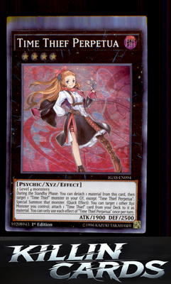1st Edition Time Thief Perpetua IGAS-EN094 YuGiOh Super Rare Ignition Assault Ca